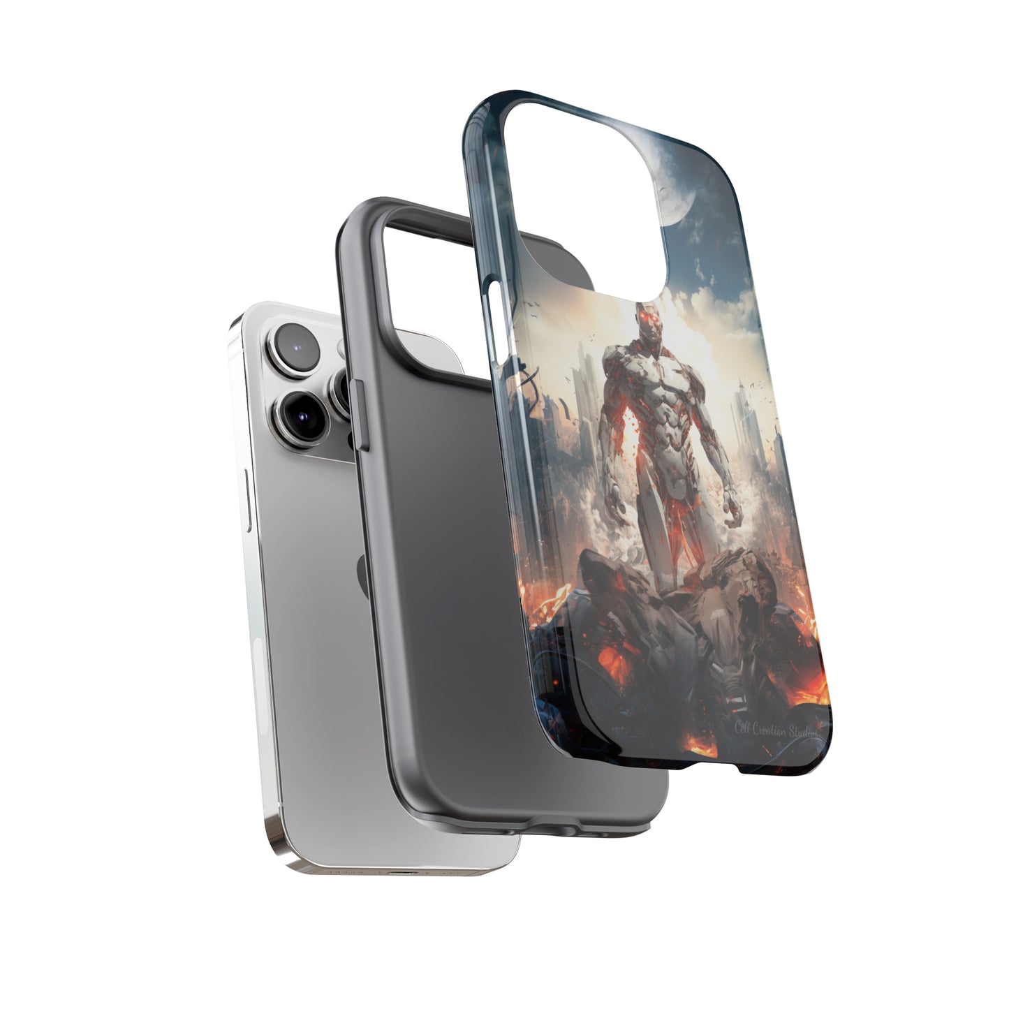 Introducing the "Cyber Guardian" Cell Phone Case – Embrace Futuristic Heroism -Tough Cases