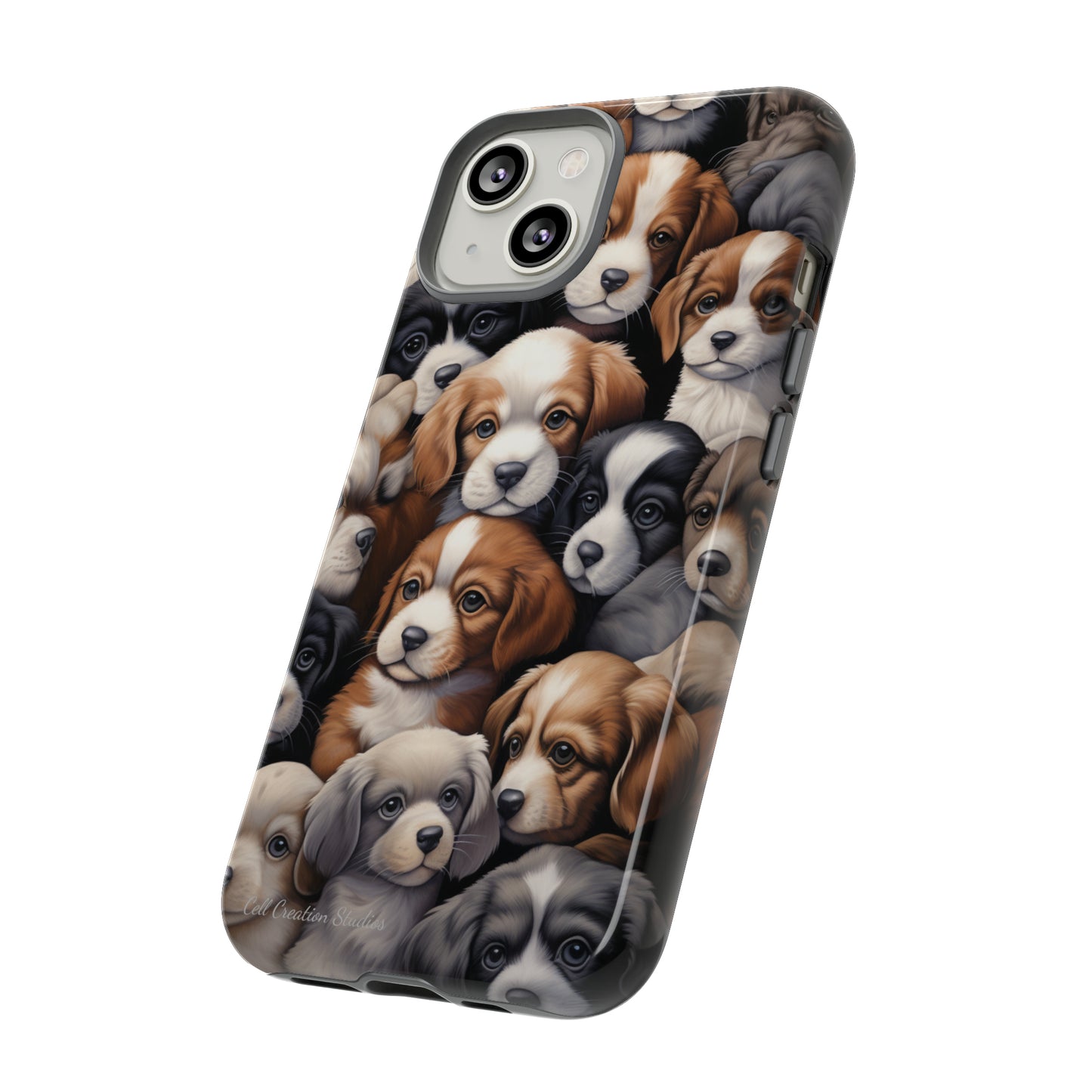 "Puppy Pile" Cuddles Phone Case -Tough Cases