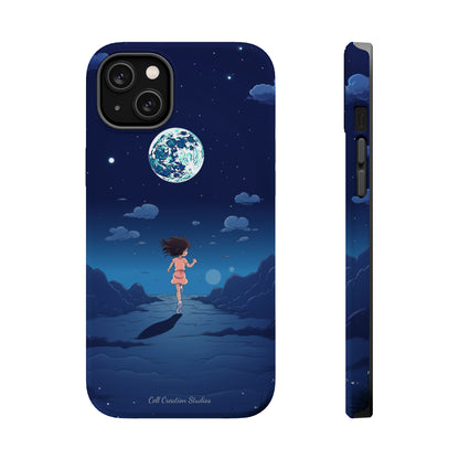 Introducing the "Moonlit Runner" Cell Phone Case – Embrace Adventure with a Captivating Lunar Design -MagSafe Tough Cases