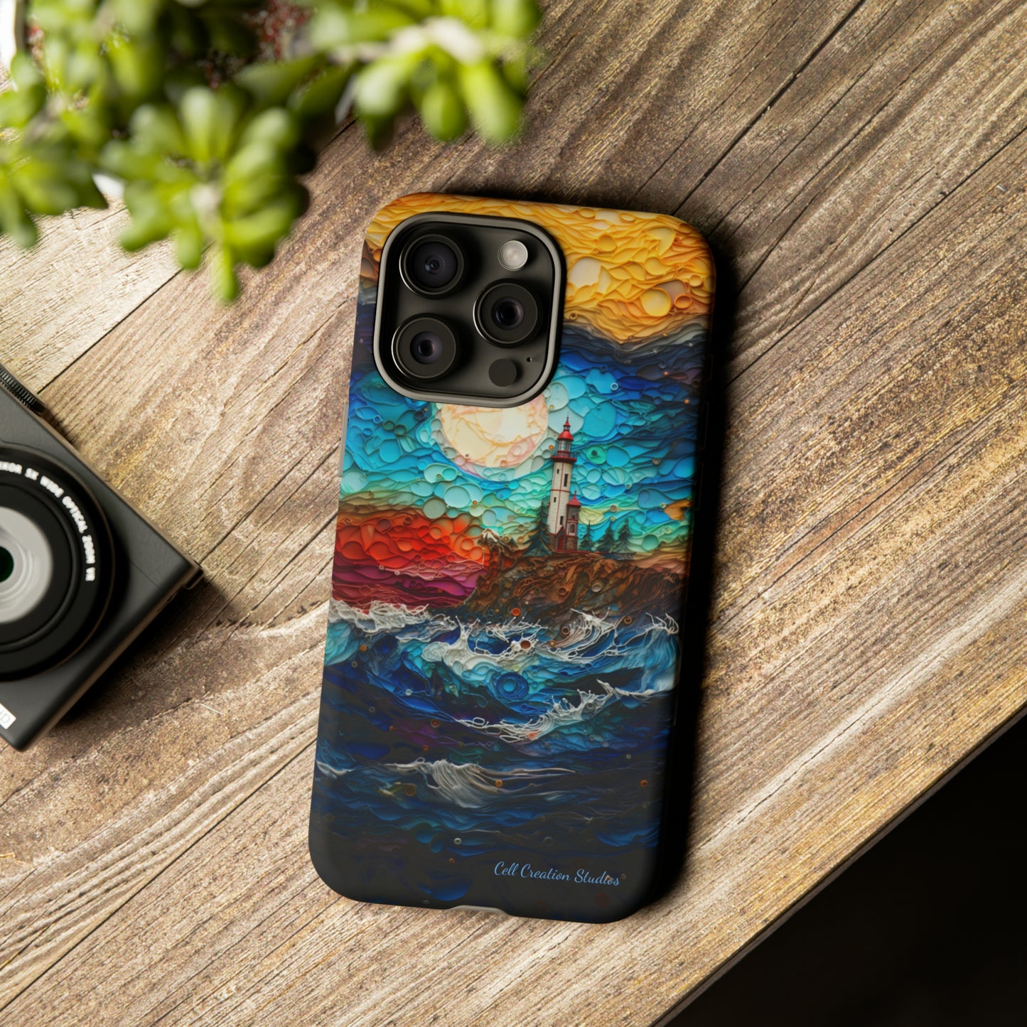 "Coastal Canvas Guardian" -Tough iPhone Cases