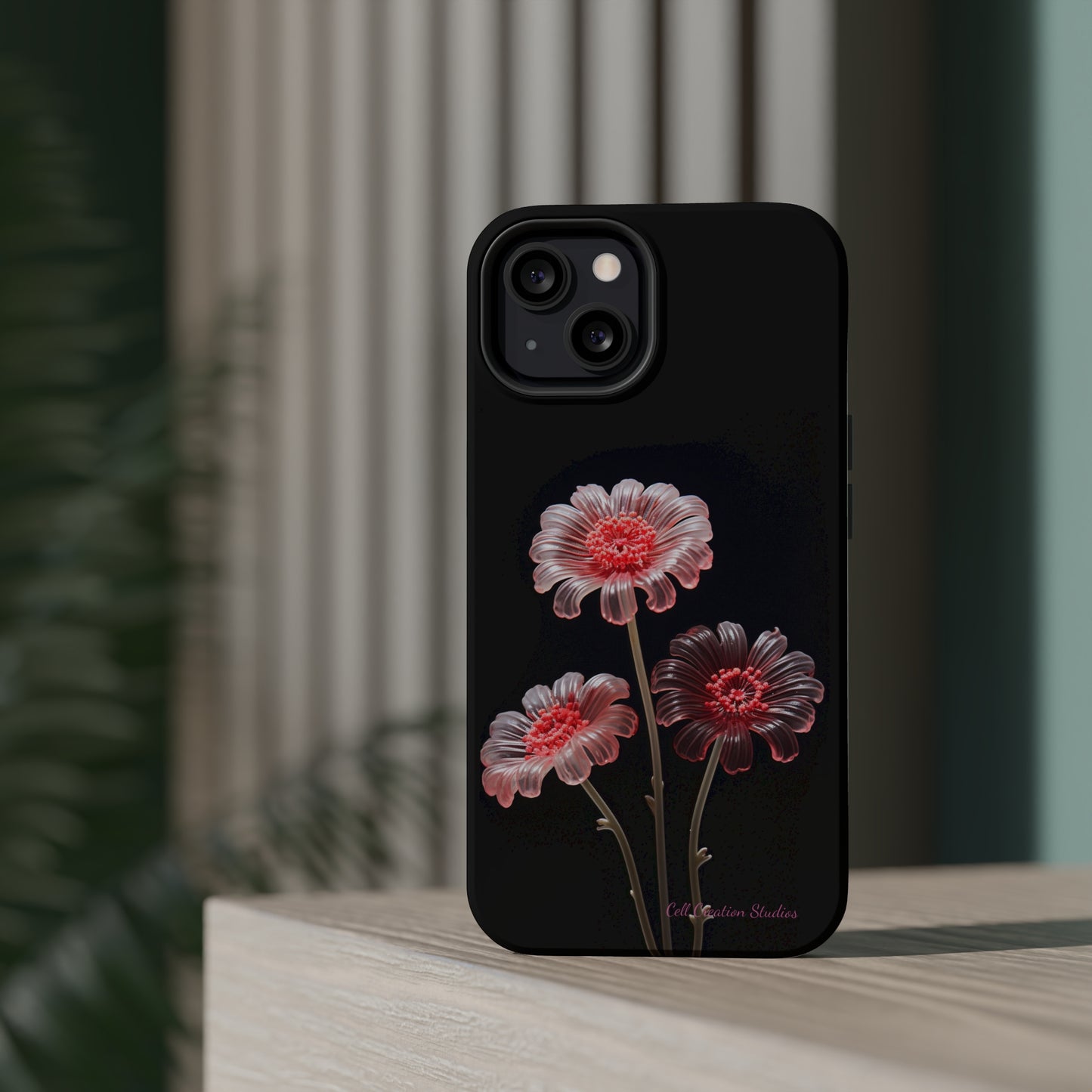 The "Desert Rose Glass Blossom" Phone Case -MagSafe Tough Cases