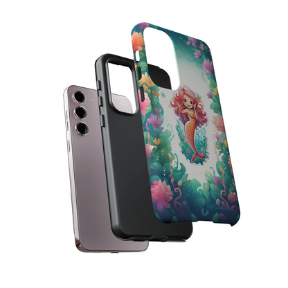 "Pink Seaflower Mermaid" -Tough Samsung Phone Cases