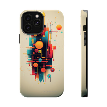 The "Colorful Geometric Pattern" Cell Phone Case- Elevate Your Phone's Look -MagSafe Tough Cases