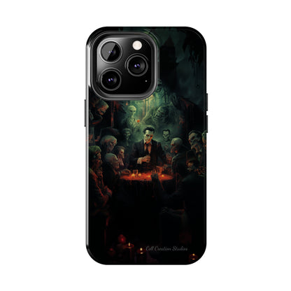 Introducing the "Ghoulish Gala" Cell Phone Case – Dracula's Halloween Soiree -Tough Phone Cases