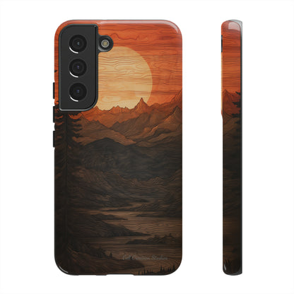 The "Sunset Mountains" Phone Case -Tough Cases