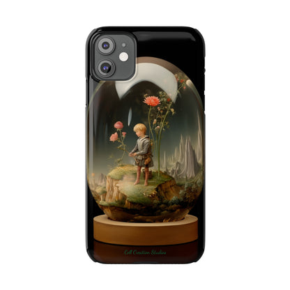 Introducing the "Miniature Gardener" Cell Phone Case – Embrace Your Imagination with a Captivating Glass-Encased Design -Slim Phone Cases