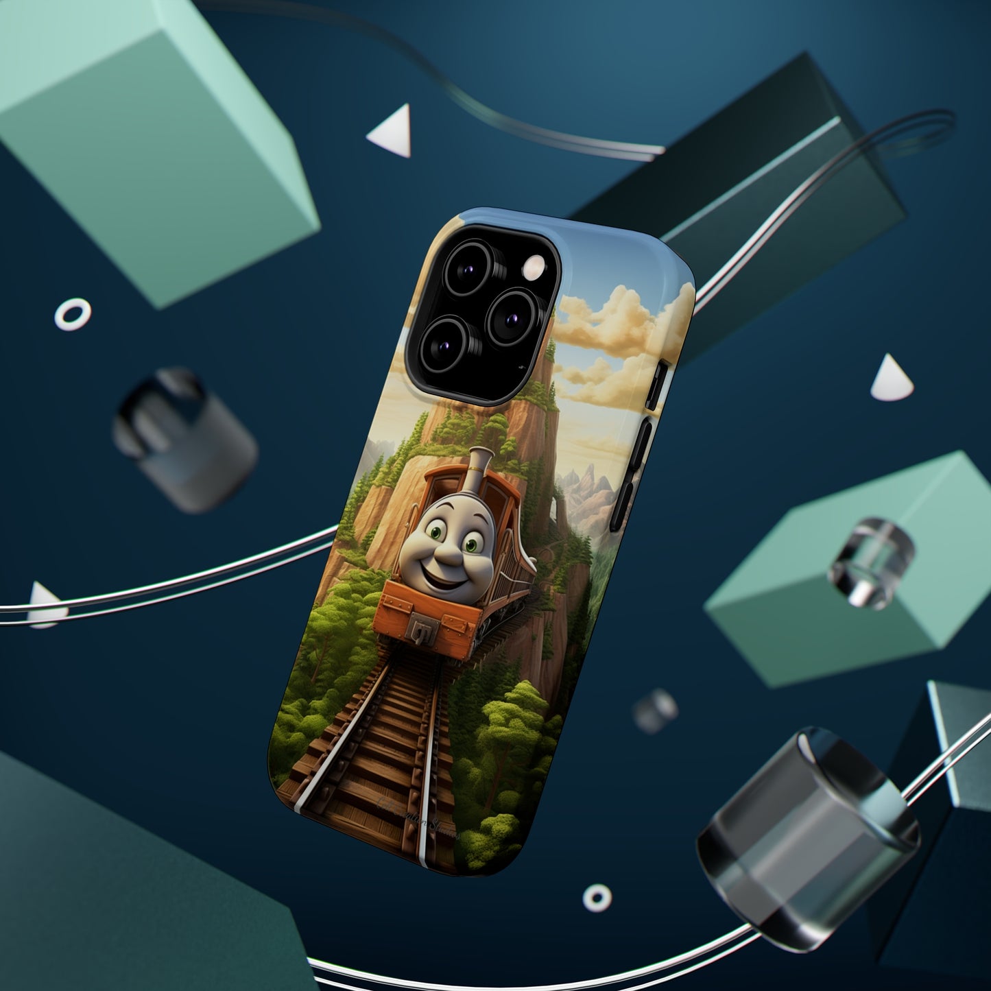 The "Mountain Journey Train" Character Phone Case -MagSafe Tough Cases