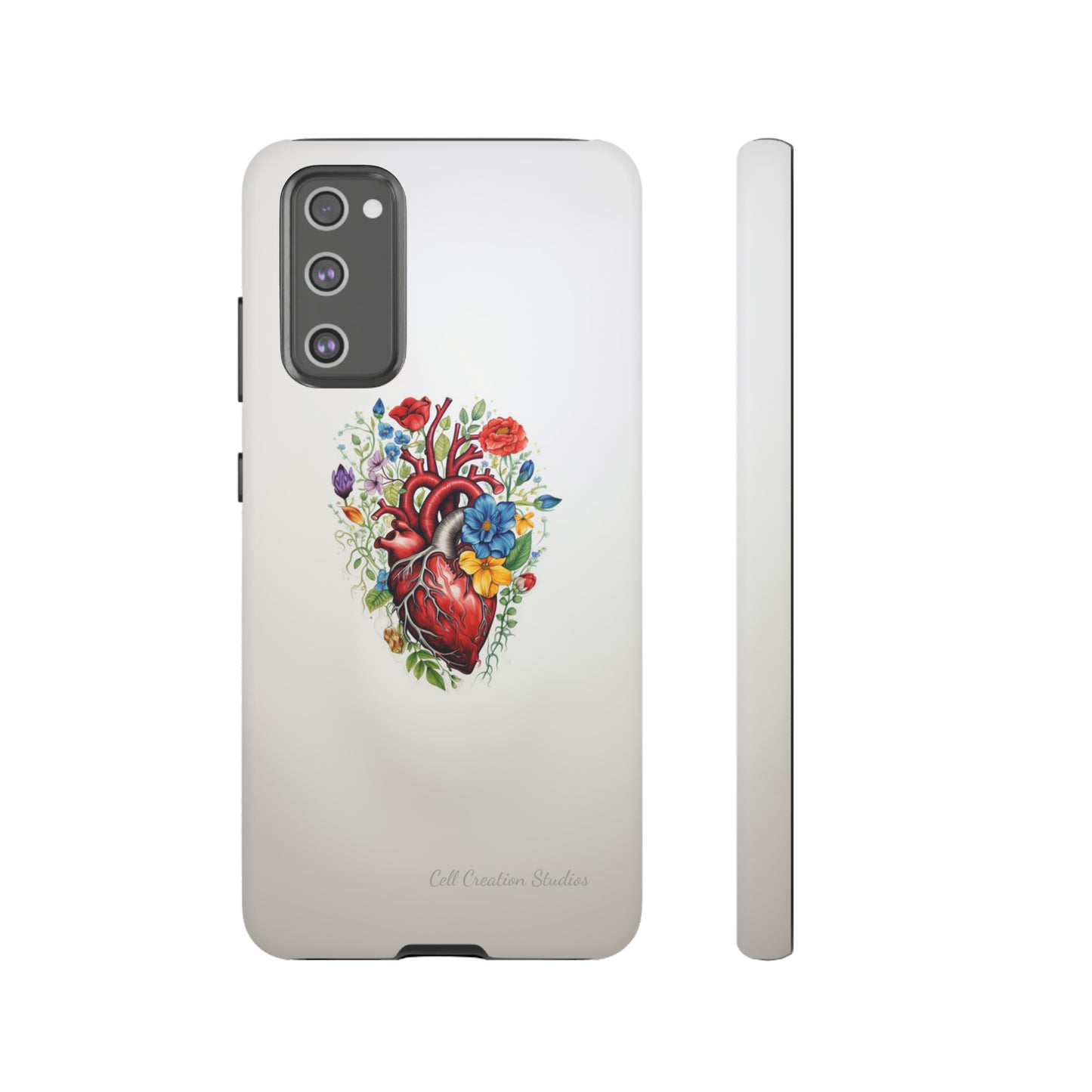 "Floral Heart Harmony" -Tough Samsung Cases