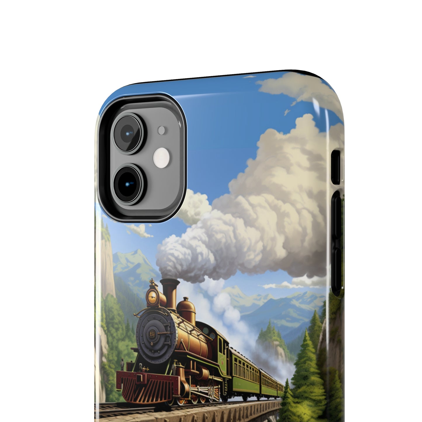 The "Scenic Mountain Train" Phone Case -Tough Phone Cases