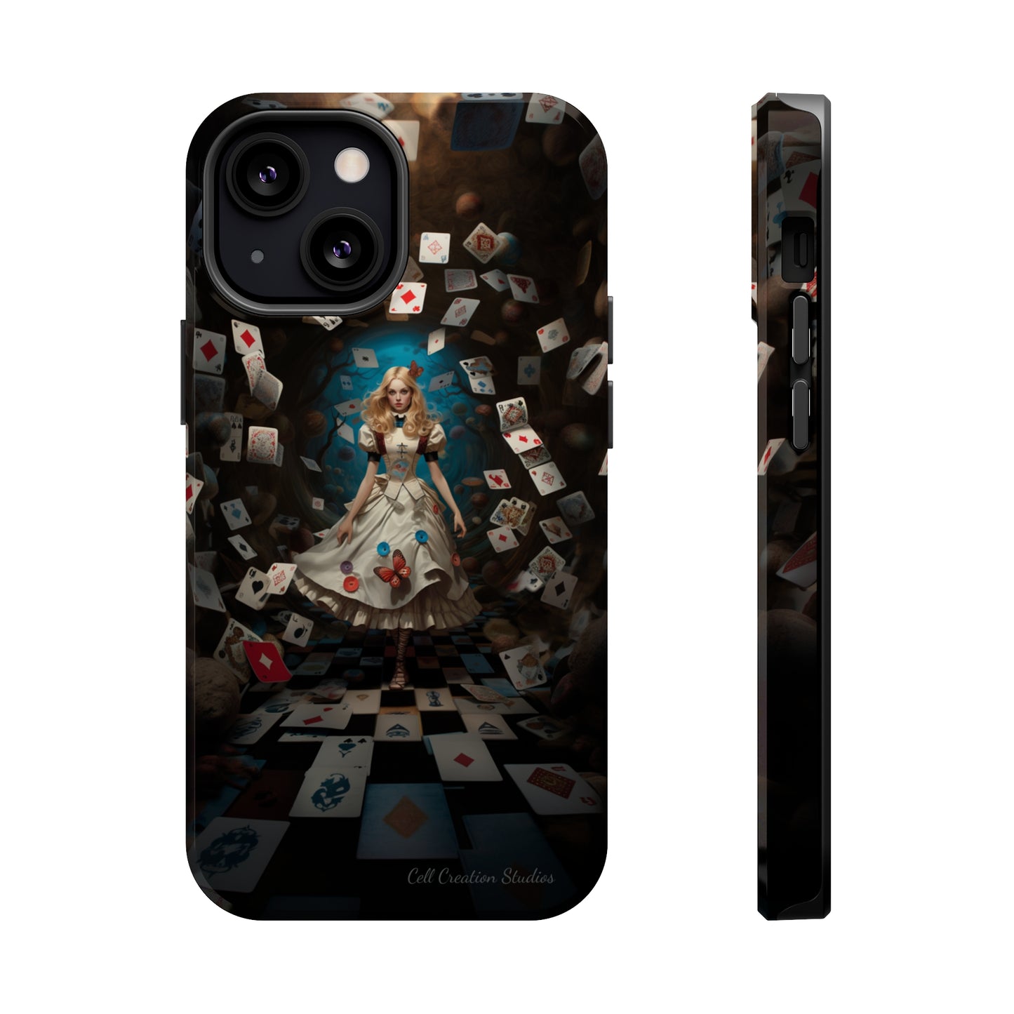 Introducing the "Alice in Wonderland" Cell Phone Case – A Journey Through Imagination -MagSafe Tough Cases