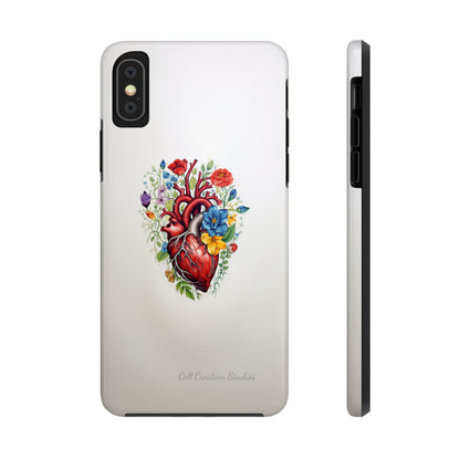 "Floral Heart Harmony" -Tough iPhone Cases