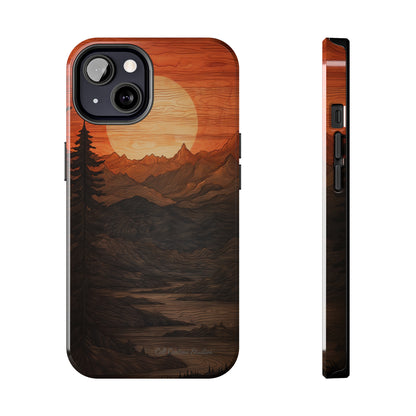 The "Sunset Mountains" Phone Case -Tough Phone Cases