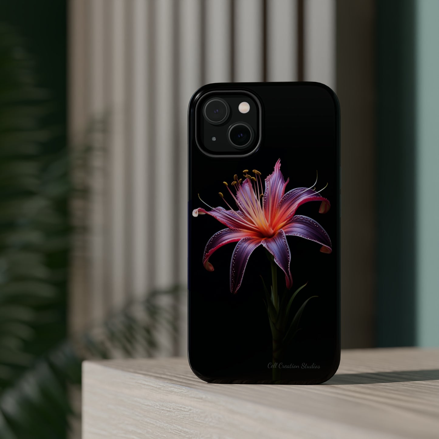 "Vibrant Purple Lily" Phone Case -MagSafe Tough Cases