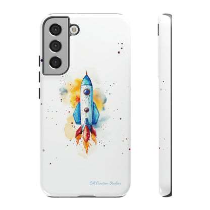 Introducing our "Cosmic Rocket" Cell Phone Case – Where Style Meets Adventure -Tough Cases
