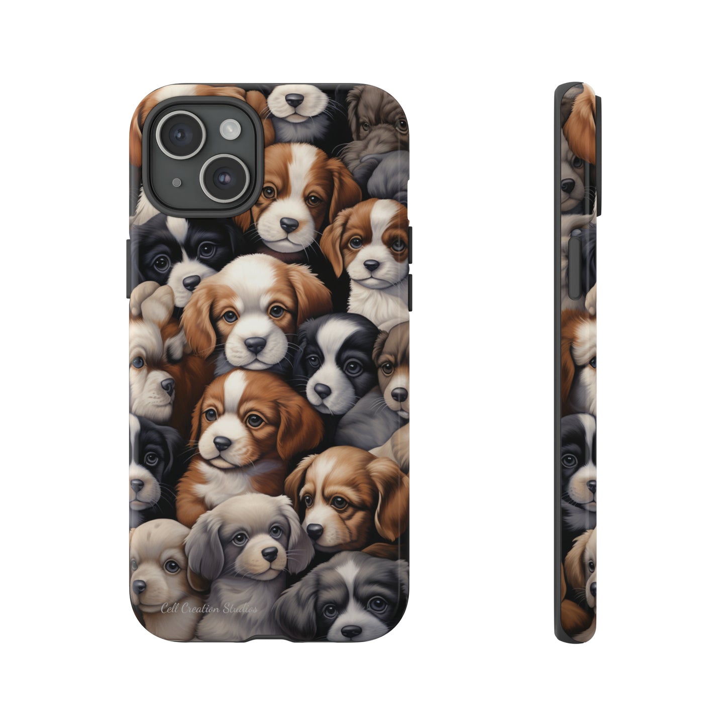 "Puppy Pile" Cuddles Phone Case -Tough Cases