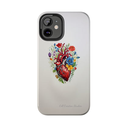 "Floral Heart Harmony" -Tough iPhone Cases