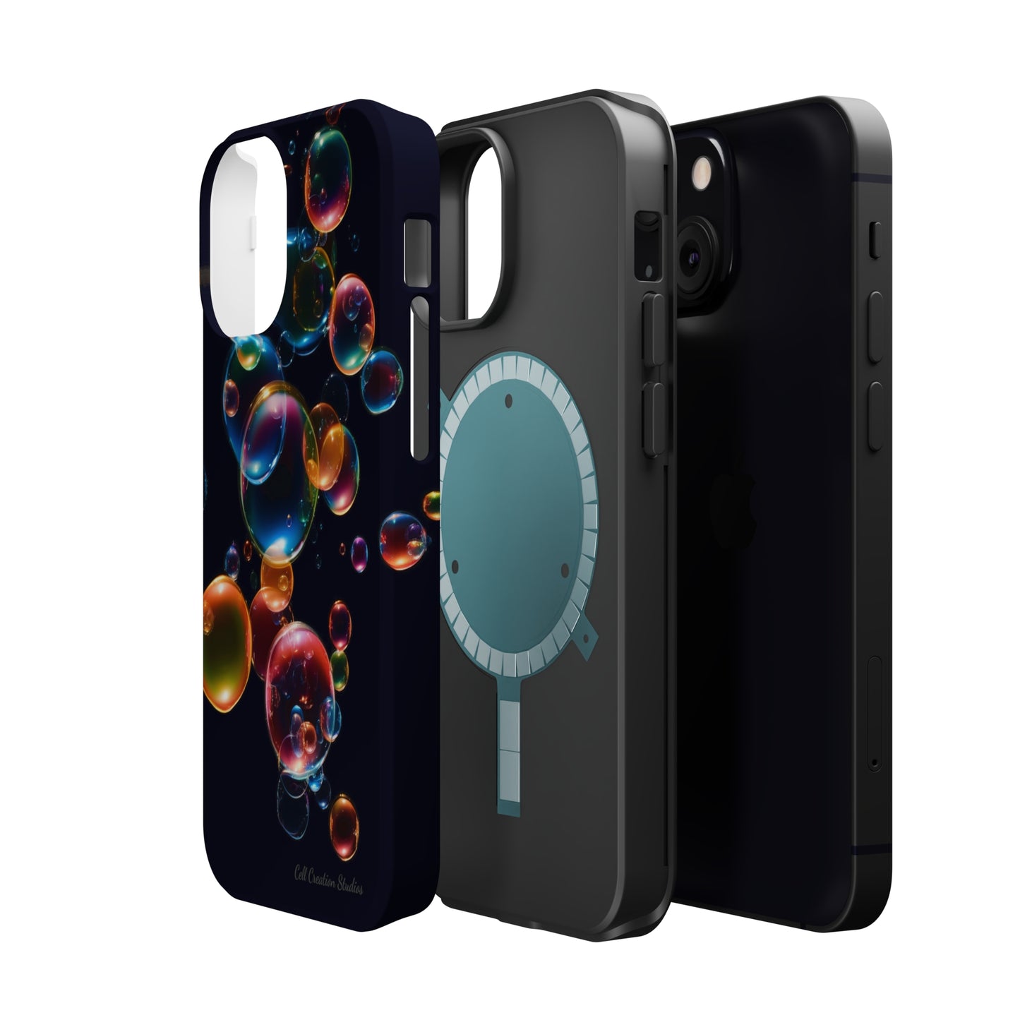 Elevate Your Phone's Aesthetic with our "BubbleBurst" Cell Phone Case -MagSafe Tough Cases