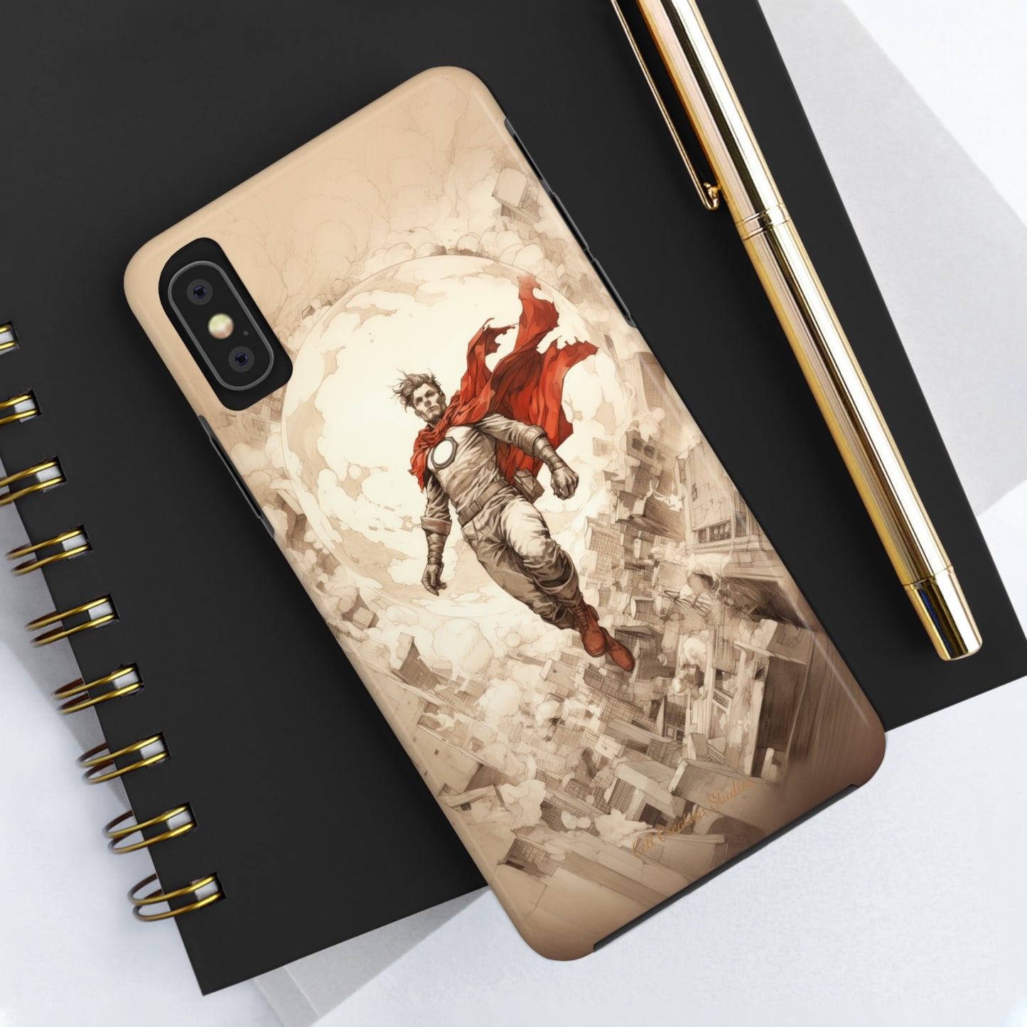 Introducing the "Heroic Guardian" Cell Phone Case – Unleash Your Inner Superhero with Captivating Design -Tough Phone Cases