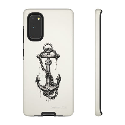 "Nautical Elegance Anchor" -Tough Samsung Phone Cases