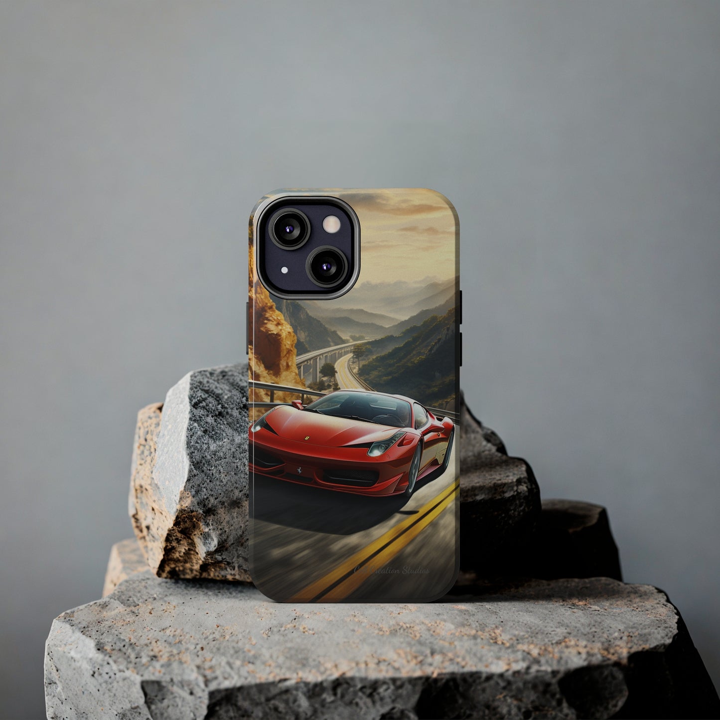 "Mountain Majesty Ferrari Edition" -Tough iPhone Cases