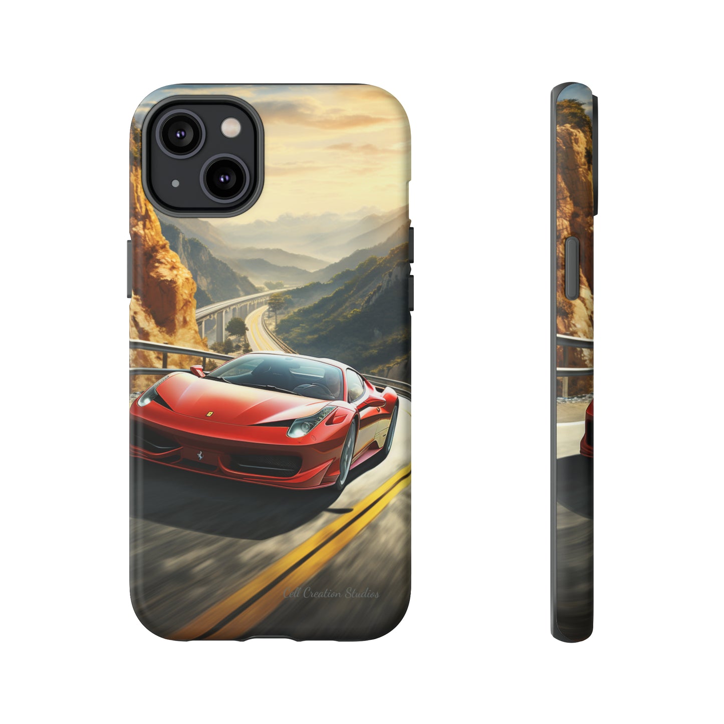 "Mountain Majesty Ferrari Edition" -Tough iPhone Cases