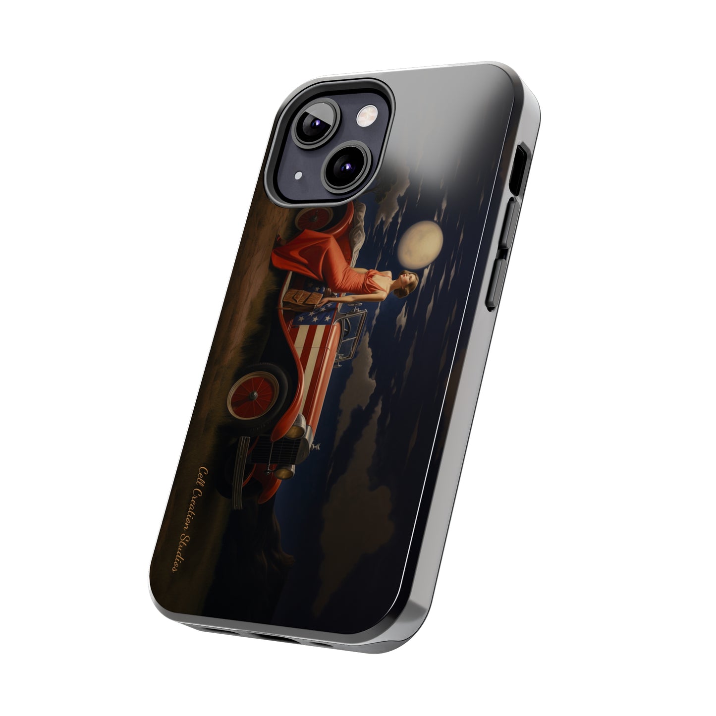 Introducing the "Desert Dreamer - 1920s Americana" Cell Phone Case – Embrace Nostalgic Elegance with Vintage Desert Charm -Tough Phone Cases