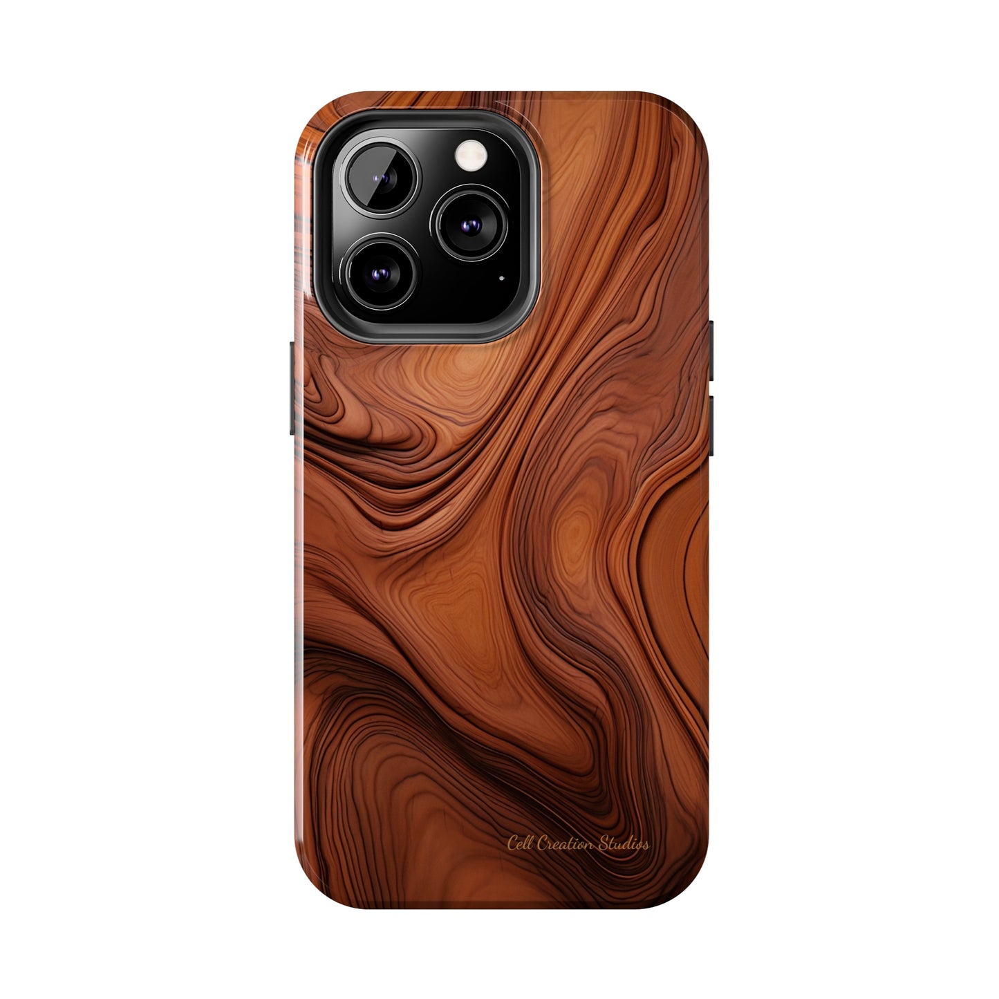 The "Natural Elegance" Wood Pattern Phone Case -Tough Phone Cases