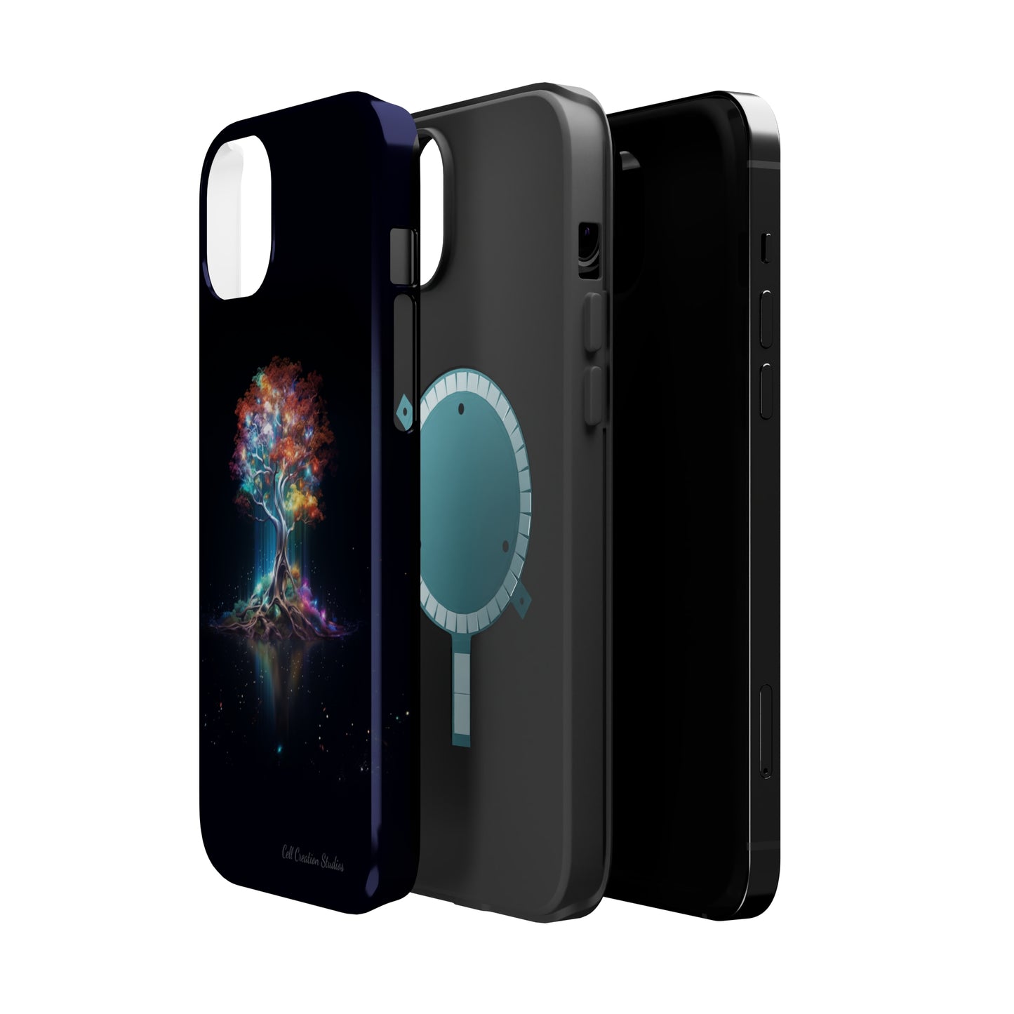 Introducing the "Vibrant Glow Tree" Cell Phone Case – Radiate Elegance with Nature's Brilliance -MagSafe Tough Cases