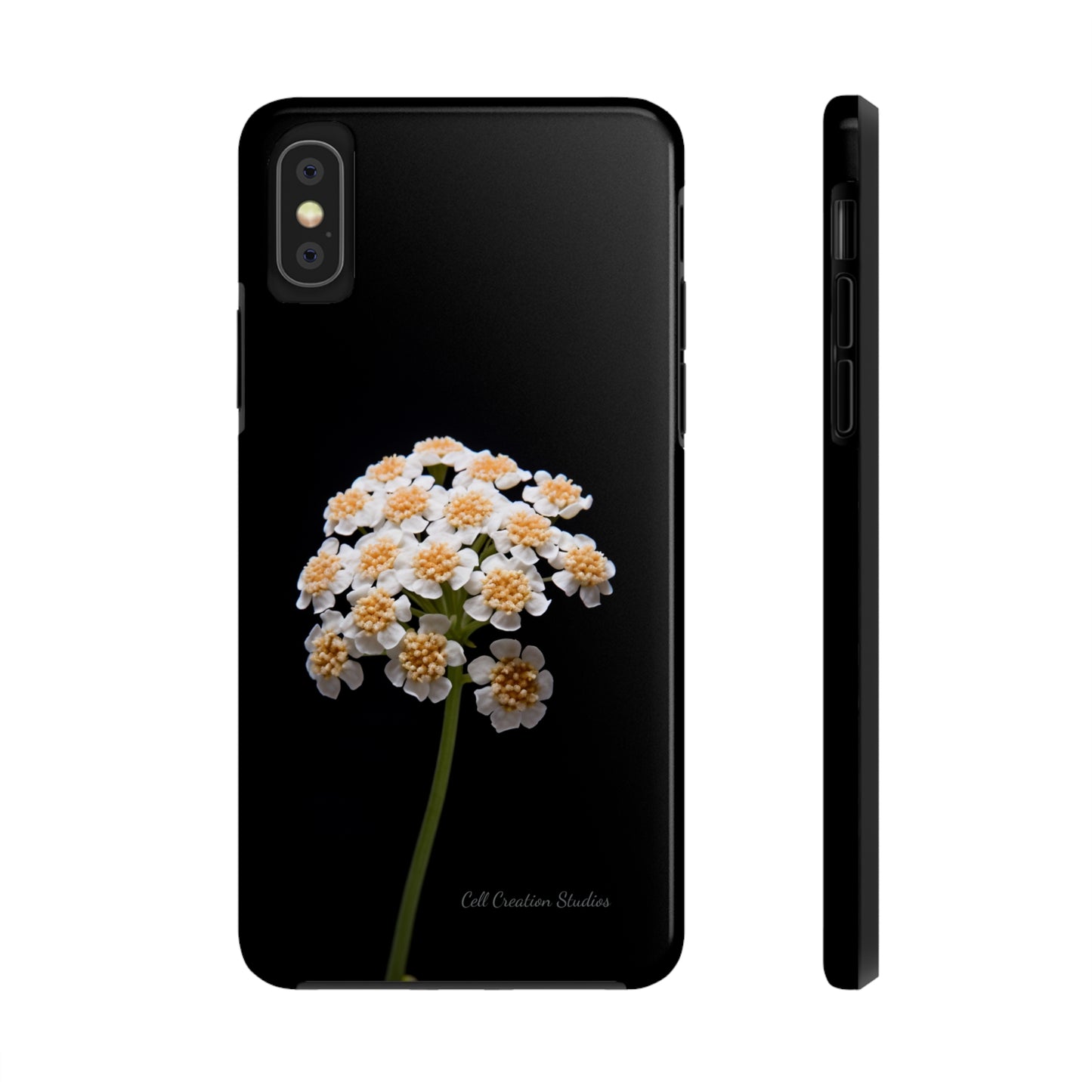 "Elegant Yarrow Bloom" Phone Case -Tough Phone Cases