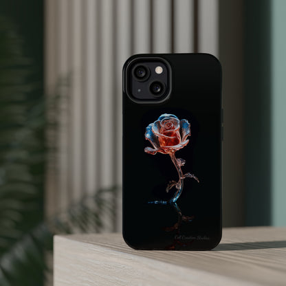 The "Glass Rose Elegance" Phone Case -MagSafe Tough Cases