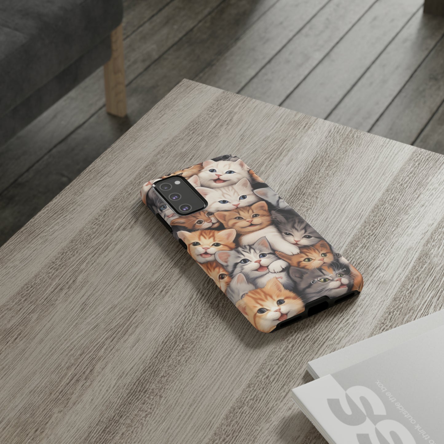 "Kitten Cuddle Haven" Phone Case -Tough Cases