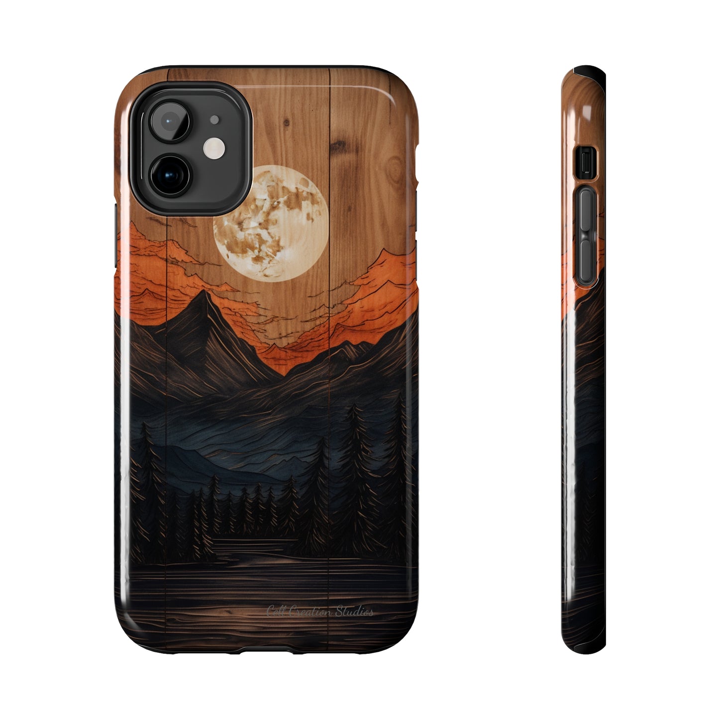 "Elevate Your Style with the Mountain Moonlight Phone Case" -Tough Phone Cases