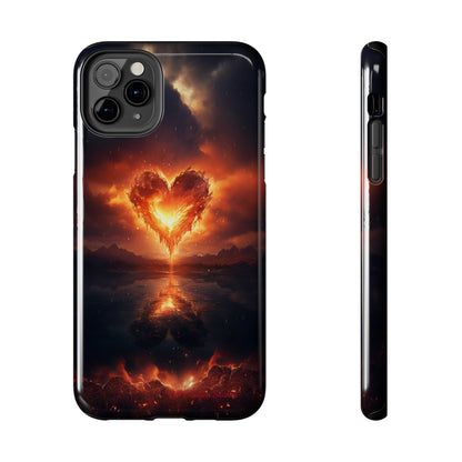 Introducing the "Flaming Heart" Cell Phone Case – Ignite Your Passion! -Tough Phone Cases