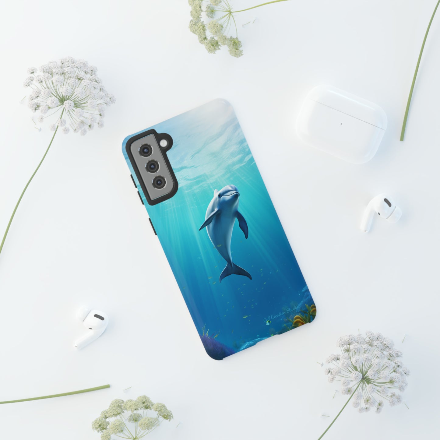 The "Dolphin Serenity" -Tough Samsung Phone Cases