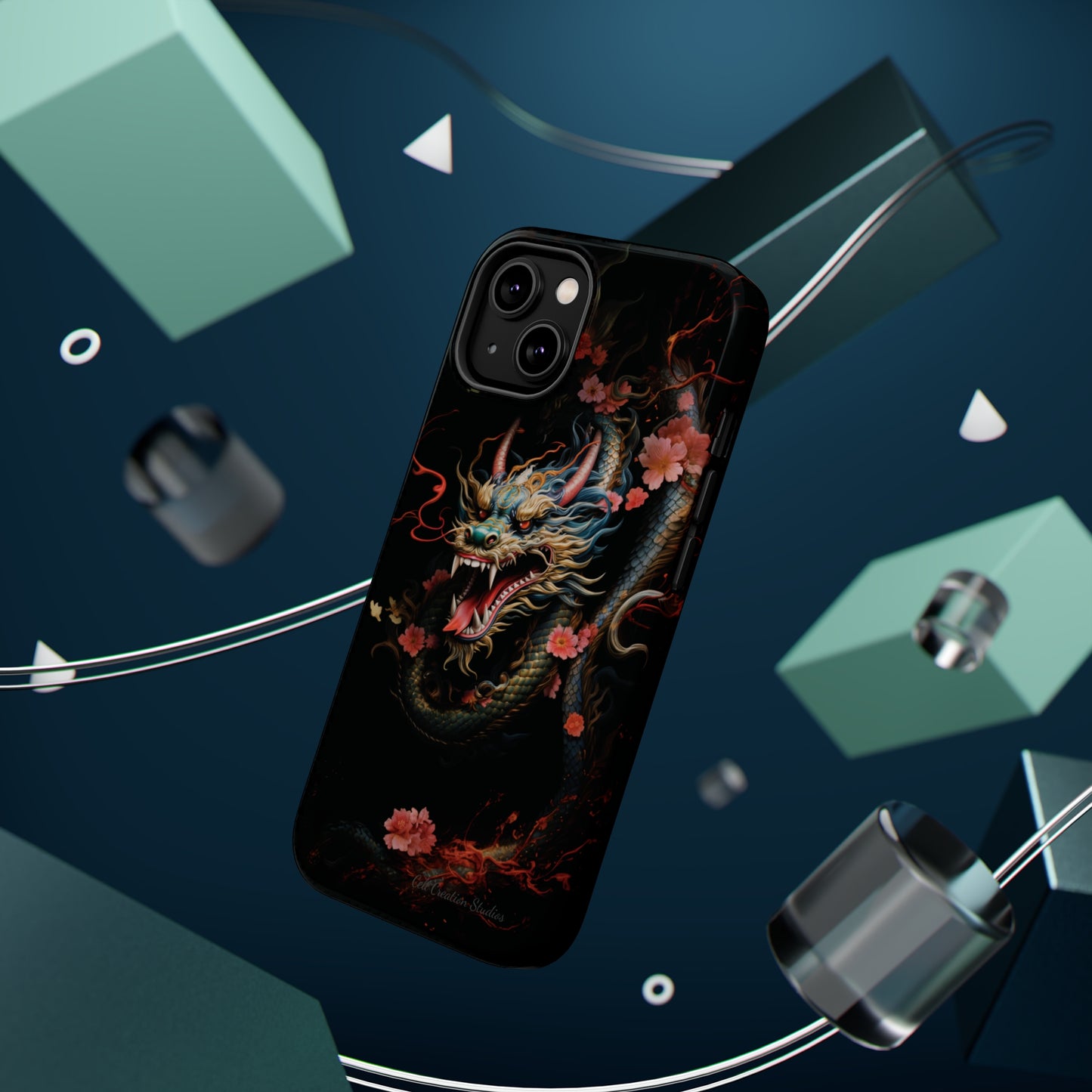 Introducing the "Mystical Japanese Dragon" Cell Phone Case – Unleash the Dragon's Power -MagSafe Tough Cases