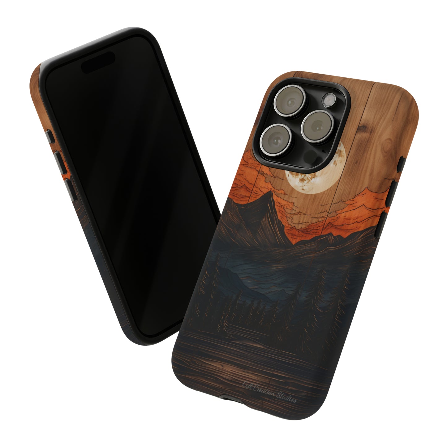 "Elevate Your Style with the Mountain Moonlight Phone Case" -Tough Cases