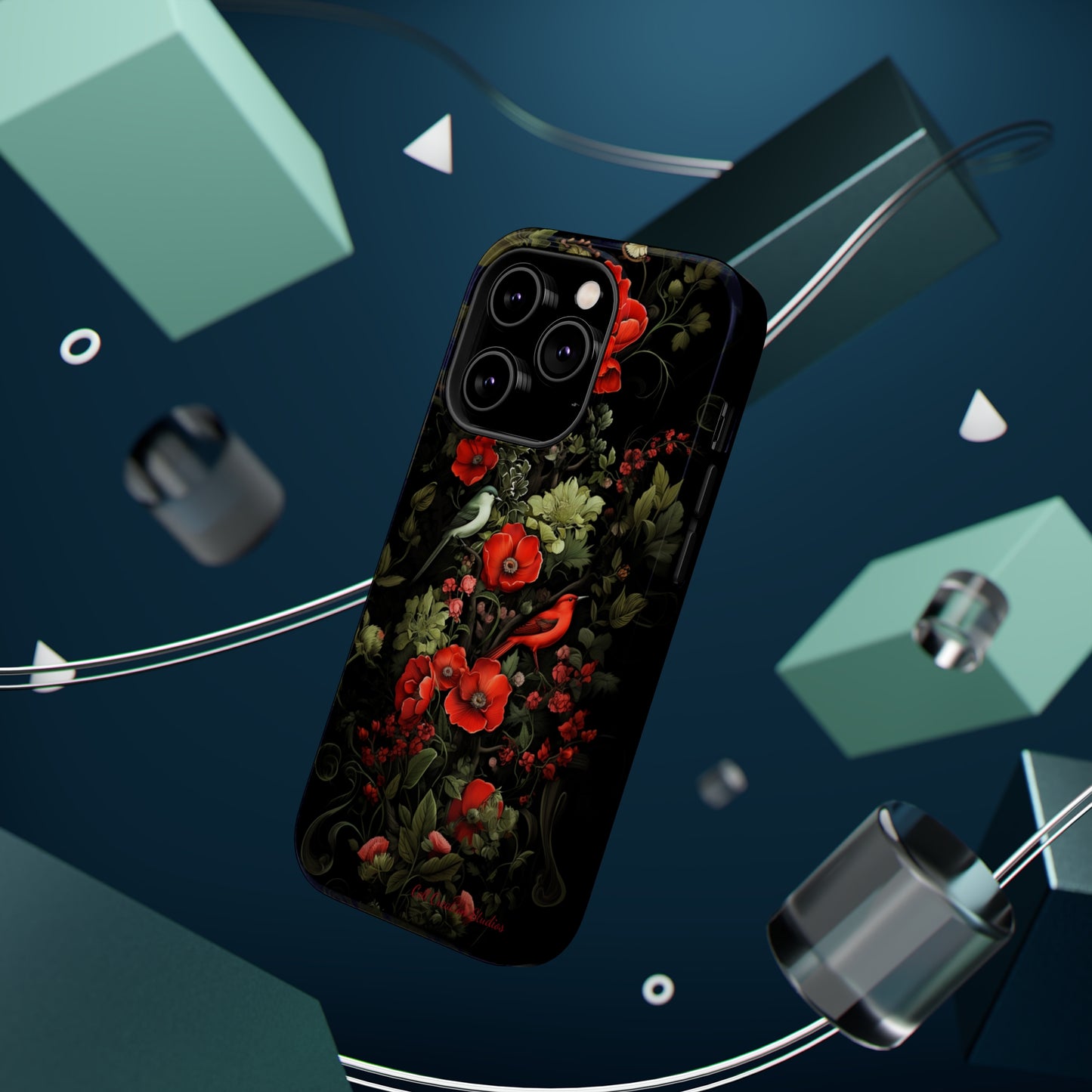 "Floral Serenade Elegance" -MagSafe Tough iPhone Cases