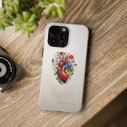 "Floral Heart Harmony" -Tough iPhone Cases