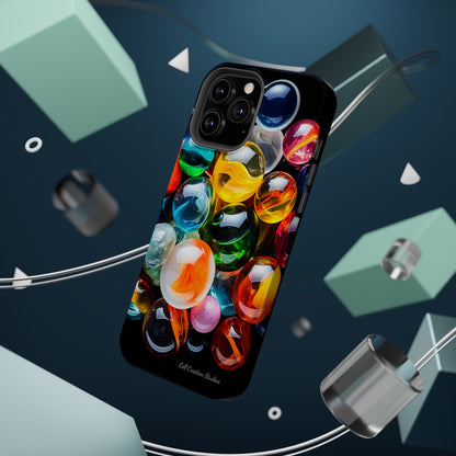 Introducing the "Vibrant Marbles Mosaic" Cell Phone Case – Carry a Kaleidoscope of Colors! -MagSafe Tough Cases