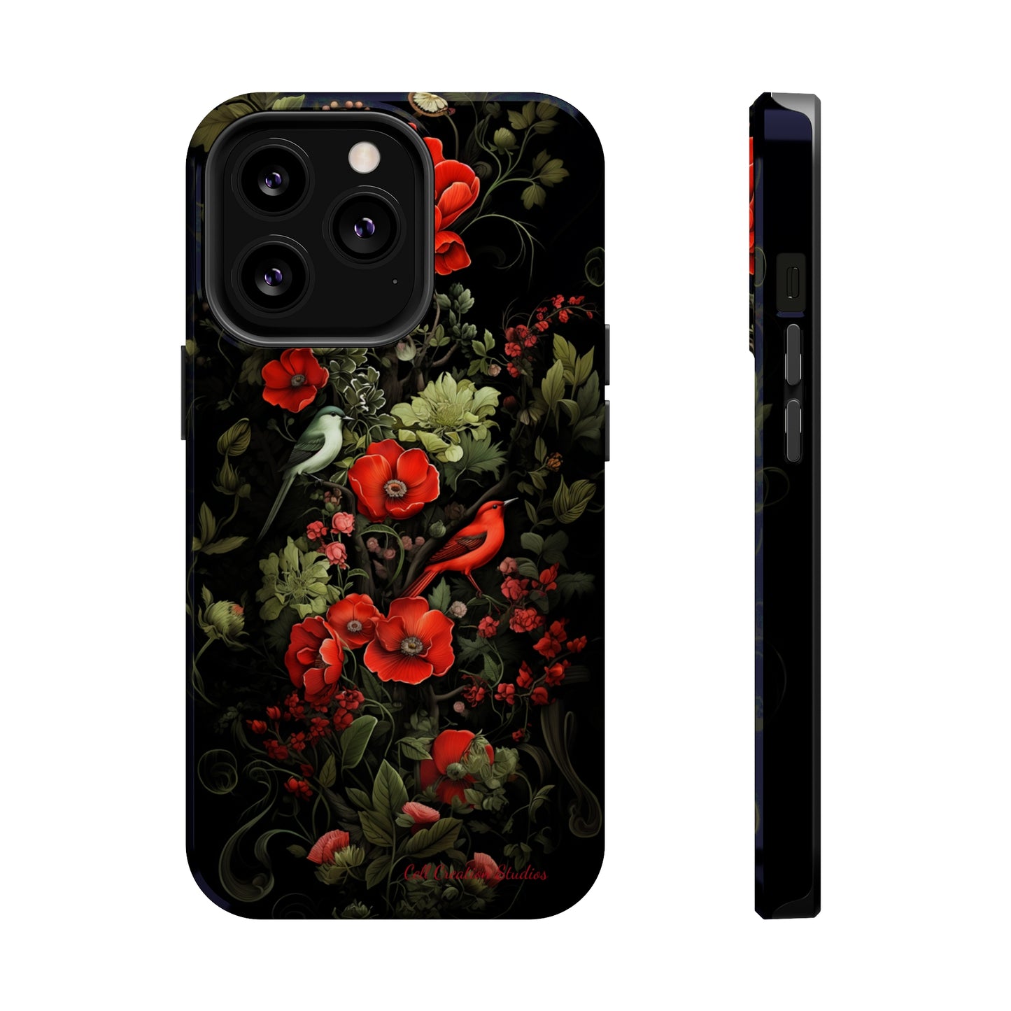 "Floral Serenade Elegance" -MagSafe Tough iPhone Cases