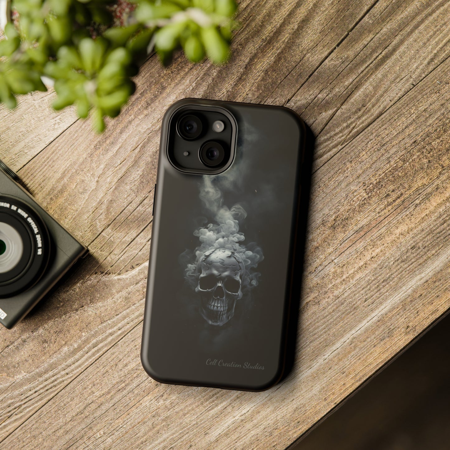 "Ethereal Skull Noir" -MagSafe Tough iPhone Cases