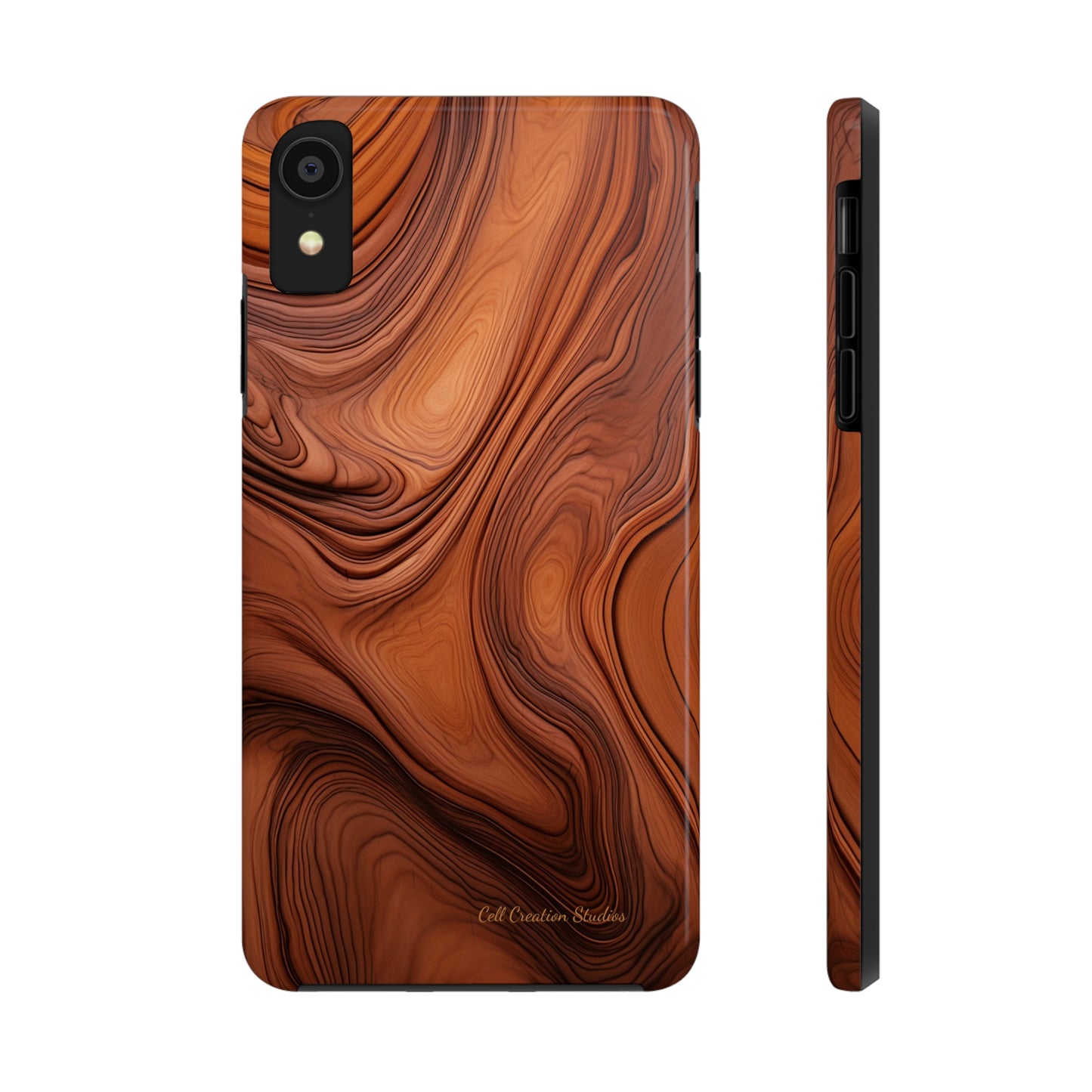 The "Natural Elegance" Wood Pattern Phone Case -Tough Phone Cases