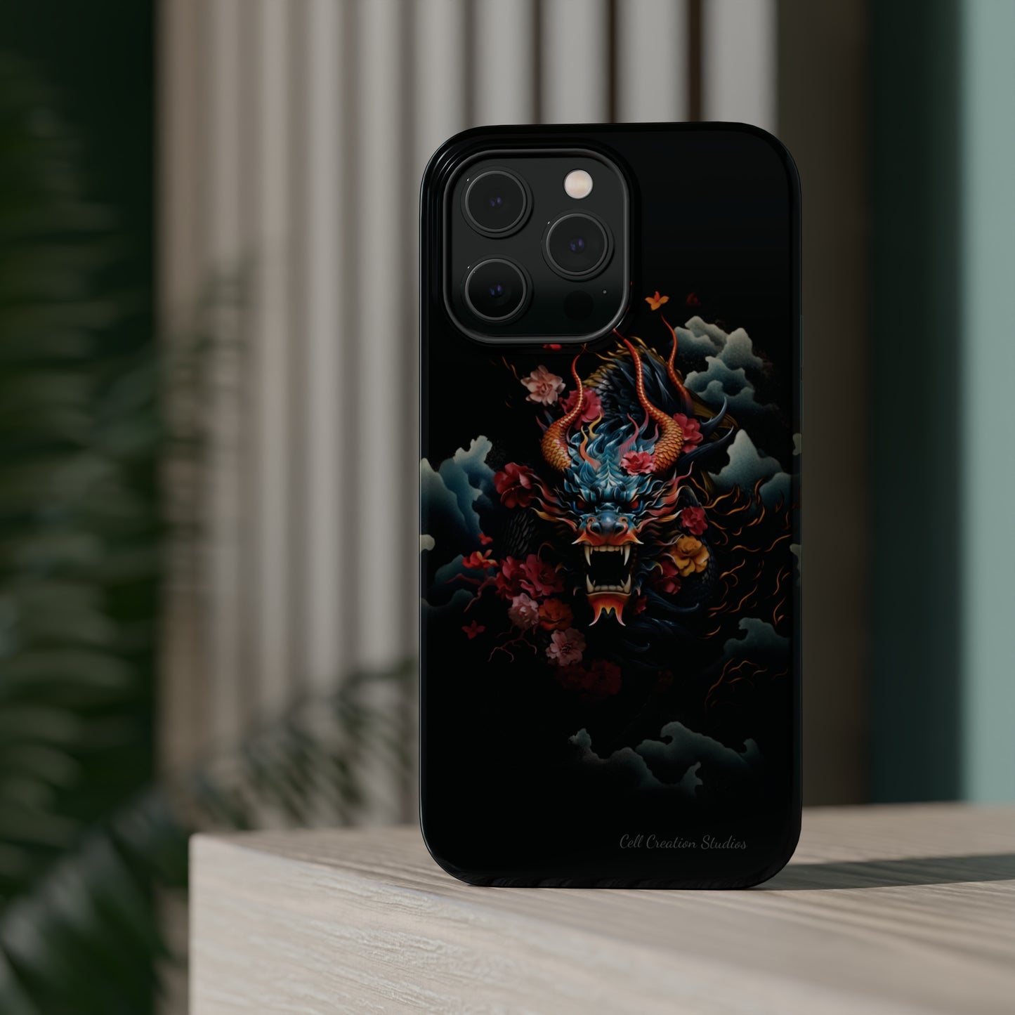 Introducing the "Japanese Dragon Majesty" Cell Phone Case – Embrace the Legend in Style -MagSafe Tough Cases