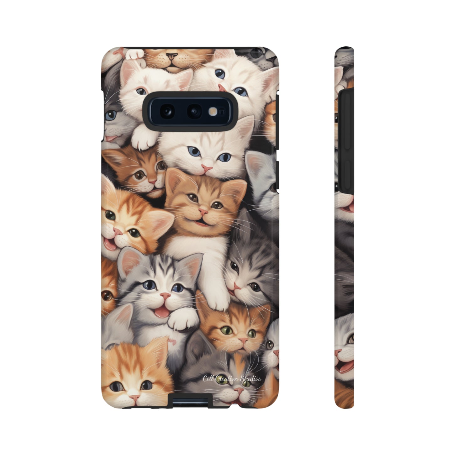 "Kitten Cuddle Haven" Phone Case -Tough Cases