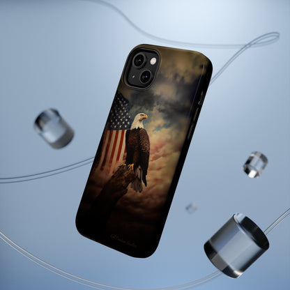 Introducing the "Patriot's Pride" Cell Phone Case – Soar with the American Eagle in Style -MagSafe Tough Cases