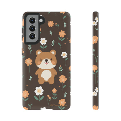 "Floral Bear Elegance" -Tough Phone Cases