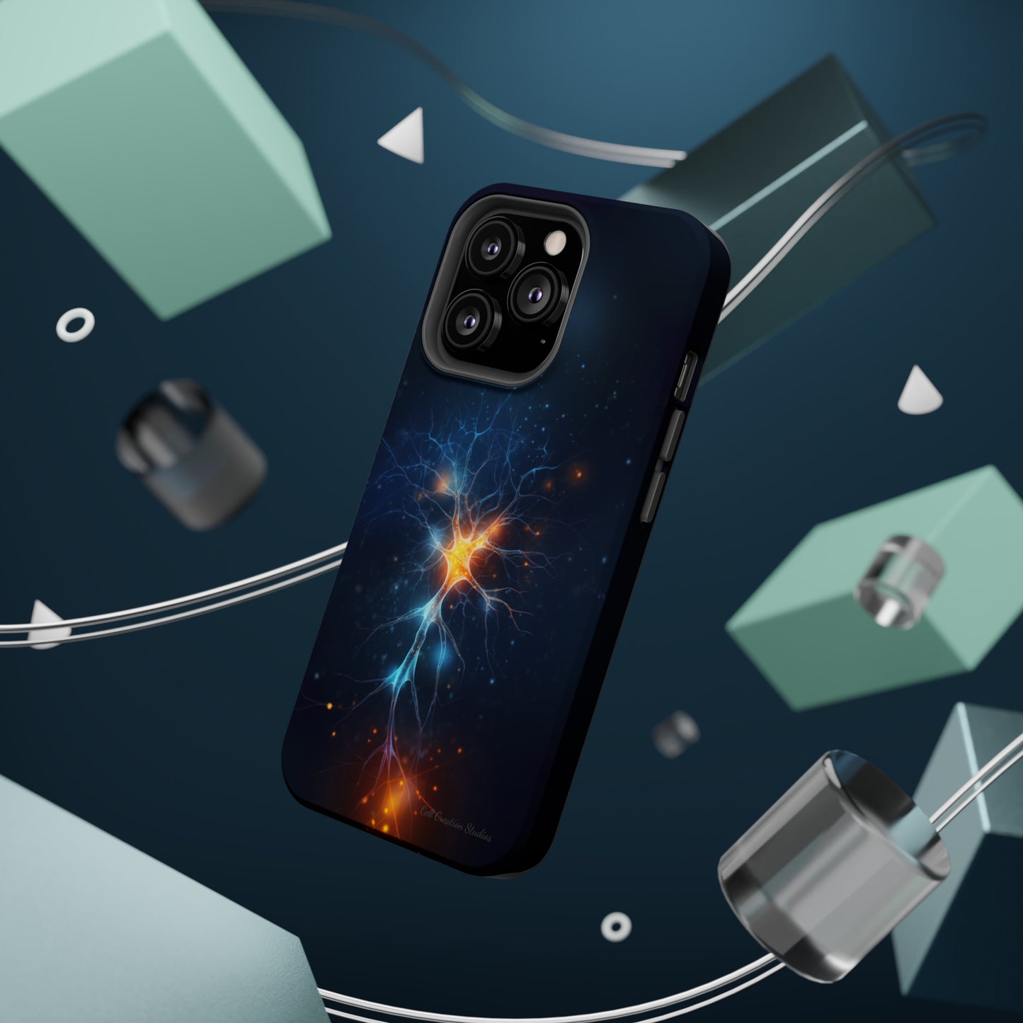 Introducing the "Luminous Neuron" Cell Phone Case – Illuminate Your Connection! -MagSafe Tough Cases