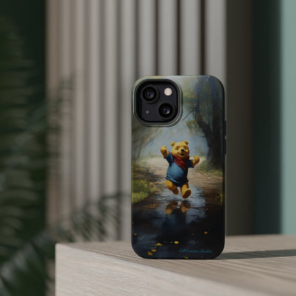 Introducing the "Winnie-The-Pooh Puddle Splash" Cell Phone Case – A Splash of Nostalgic Fun -MagSafe Tough Cases