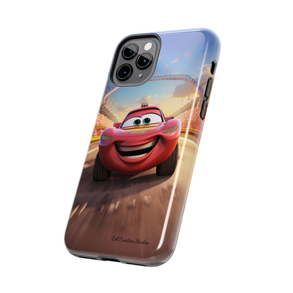 The "Smiling Red Racer" Phone Case -Tough Phone Cases