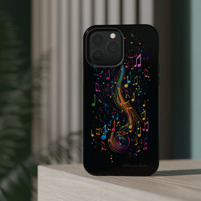 Elevate Your Style and Passion for Music with Our "Harmonious Notes" Cell Phone Case -MagSafe Tough Cases